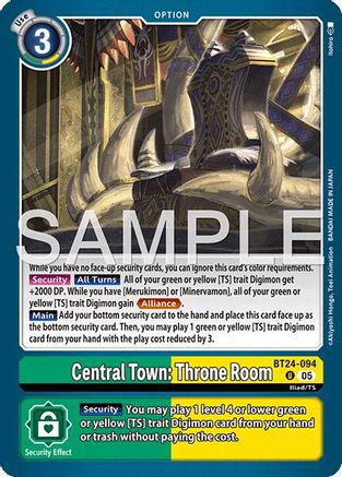 Central Town: Throne Room (BT24-094) - Time Stranger