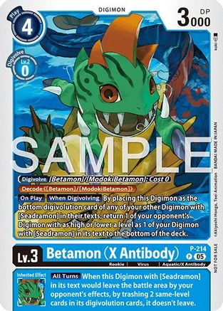 Betamon (X Antibody) (Official Store Tournament 2026 Vol. 1) (P) - Digimon Promotion Cards