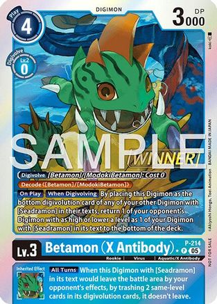 Betamon (X Antibody) (Official Store Tournament 2026 Vol. 1 Winner) (P) - Digimon Promotion Cards Foil