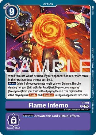Flame Inferno (Official Store Tournament 2026 Vol. 1) (P-219) - Digimon Promotion Cards