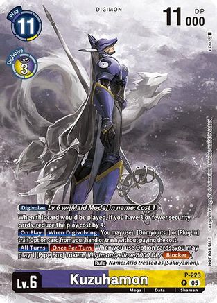 Kuzuhamon (Time Stranger Box Topper) (P-223) - Digimon Promotion Cards Foil