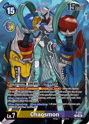 Chaosmon (Time Stranger Box Topper) (P-221) - Time Stranger Foil