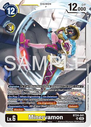 Minervamon (BT24-041) - Time Stranger Foil
