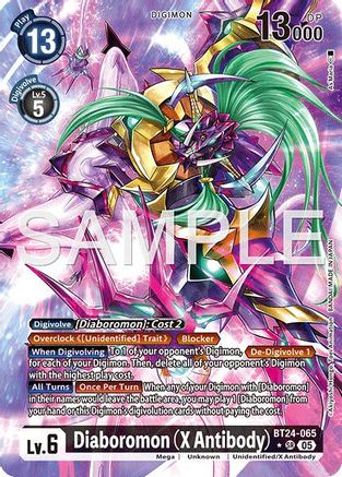 Diaboromon (X Antibody) (Alternate Art) (BT24-065) - Time Stranger Foil