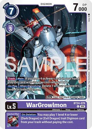 WarGrowlmon (BT24-076) - Time Stranger