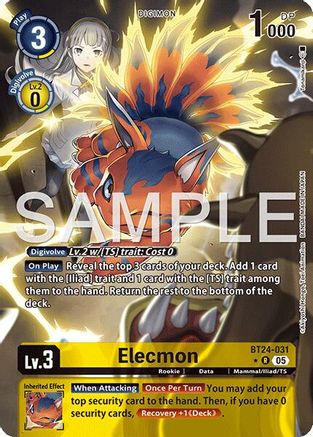 Elecmon (Alternate Art) (BT24-031) - Time Stranger Foil