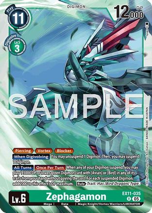 Zephagamon (EX11-035) - Dawn of Liberator Foil