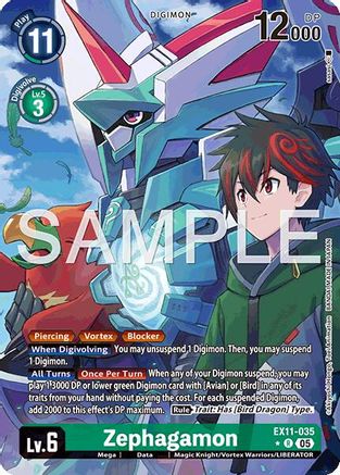 Zephagamon (Alternate Art) (EX11-035) - Dawn of Liberator Foil