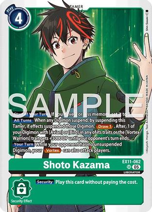 Shoto Kazama (EX11-062) - Dawn of Liberator Foil