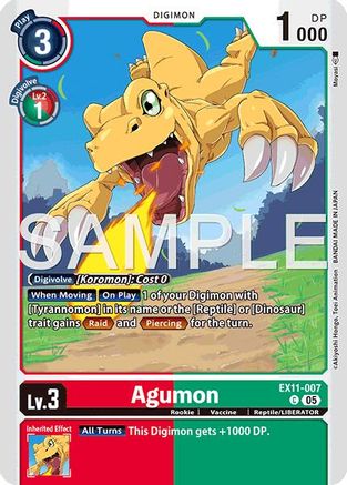 Agumon (EX11-007) - Dawn of Liberator