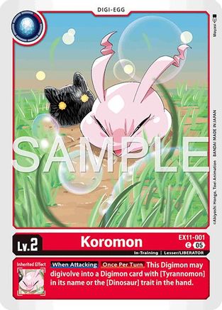 Koromon (EX11-001) - Dawn of Liberator