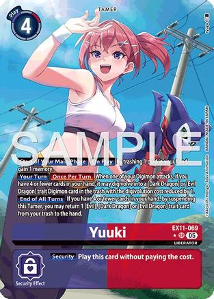 Yuuki (Alternate Art) (EX11-069) - Dawn of Liberator Foil