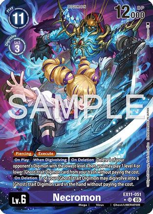 Necromon (Alternate Art) (EX11-051) - Dawn of Liberator Foil