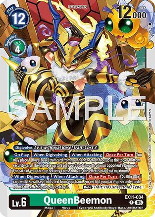 QueenBeemon (EX11-034) - Dawn of Liberator Foil
