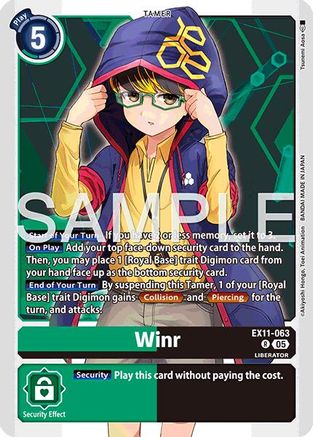 Winr (EX11-063) - Dawn of Liberator Foil