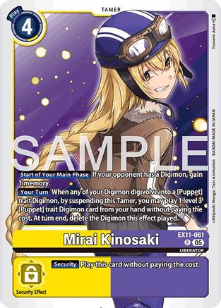 Mirai Kinosaki (EX11-061) - Dawn of Liberator Foil