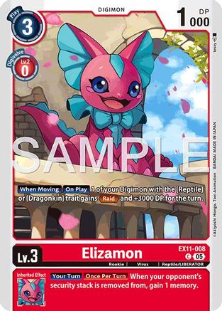 Elizamon (EX11-008) - Dawn of Liberator