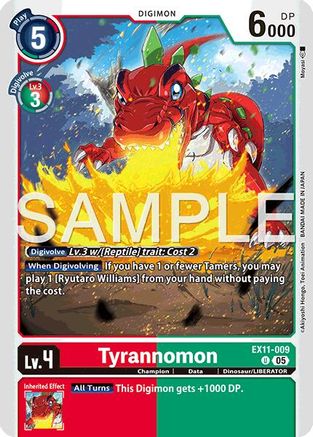 Tyrannomon (EX11-009) - Dawn of Liberator