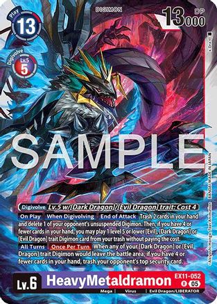 HeavyMetaldramon (EX11-052) - Dawn of Liberator Foil