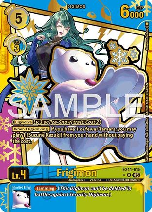 Frigimon (Rare Pull) (EX11-015) - Dawn of Liberator Foil