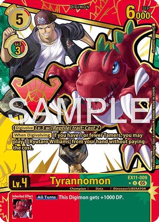 Tyrannomon (Rare Pull) (EX11-009) - Dawn of Liberator Foil