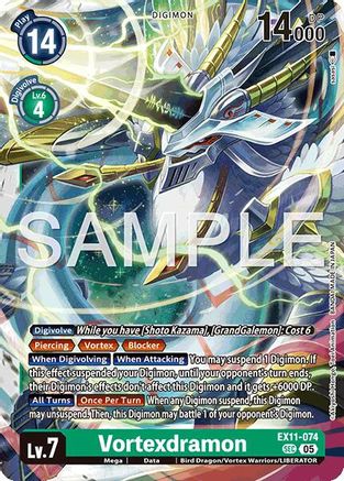 Vortexdramon (EX11-074) - Dawn of Liberator Foil