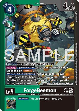 ForgeBeemon (Limited Foil) (EX11-030) - Dawn of Liberator Foil