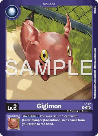 Gigimon (P-177) - Limited Card Pack -Another Knight- Foil