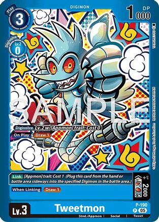 Tweetmon (P-190) - Limited Card Pack -Another Knight- Foil