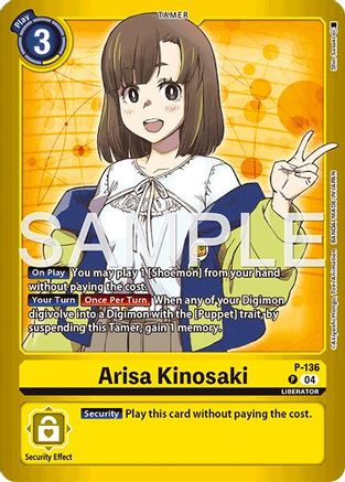 Arisa Kinosaki (P-136) - Limited Card Pack -Another Knight- Foil