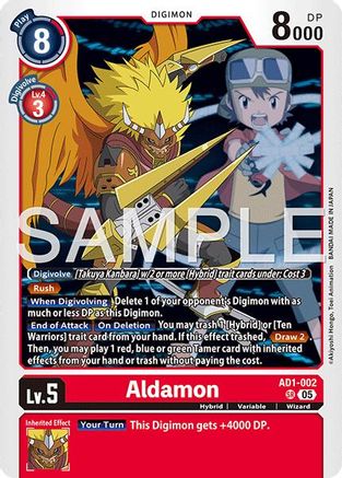 Aldamon (AD1-002) - Advanced Booster Digimon Generation Foil