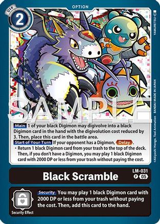Black Scramble (Reprint) (LM-031) - Advanced Booster Digimon Generation Foil