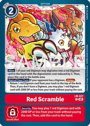 Red Scramble (Reprint) (LM-027) - Advanced Booster Digimon Generation Foil
