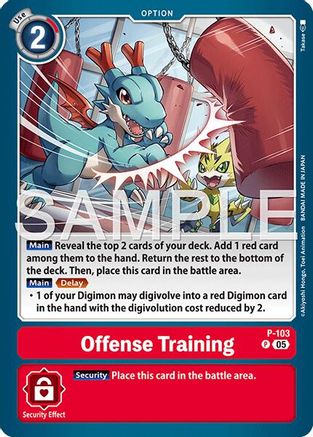 Offense Training (Reprint) (P-103) - Advanced Booster Digimon Generation Foil