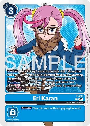 Eri Karan (Store Tournament 2026 Vol. 2 Participation Pack) (P-233) - Digimon Promotion Cards