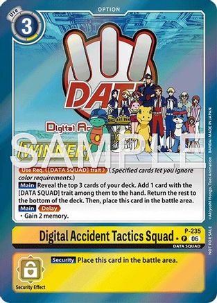 Digital Accident Tactics Squad (Store Tournament 2026 Vol. 2 Winner Pack) (P-235) - Digimon Promotion Cards Foil