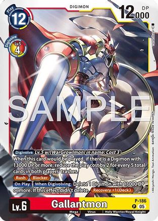 Gallantmon - P-186 (Reprint) (P-186) - Advanced Booster Digimon Generation Foil