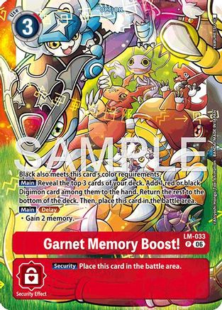 Garnet Memory Boost! (Alternate Art) (LM-033) - Starter Deck 23: Beatbreak Foil