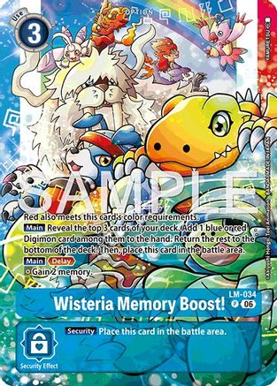 Wisteria Memory Boost! (Alternate Art) (LM-034) - Starter Deck 23: Beatbreak Foil