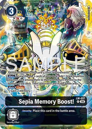 Sepia Memory Boost! (Alternate Art) (LM-037) - Starter Deck 23: Beatbreak Foil