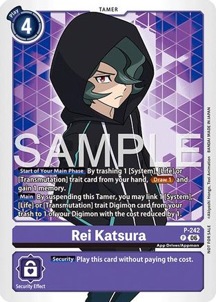 Rei Katsura (Official Store Tournament 2026 Vol. 3 Participant) (P-242) - Digimon Promotion Cards