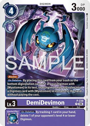 DemiDevimon (Official Store Tournament 2026 Vol. 3 Participant) (P-239) - Digimon Promotion Cards