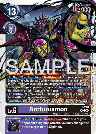 Arcturusmon (Official Store Tournament 2026 Vol. 3 Participant) (P-240) - Digimon Promotion Cards