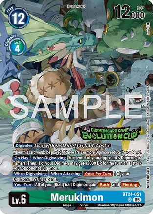 Merukimon (Evolution Cup 2026 Vol. 3) (BT24-051) - Time Stranger Foil