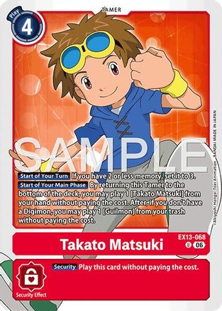 Takato Matsuki (EX13-068) - Chivalrous XIII