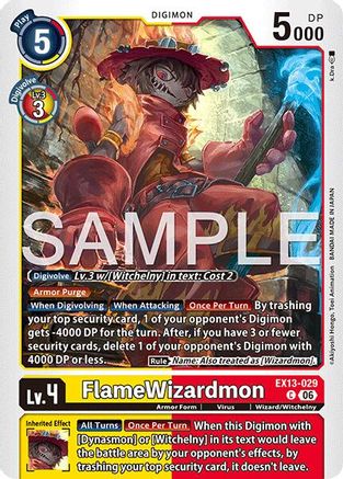 FlameWizardmon (EX13-029) - Chivalrous XIII
