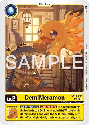 DemiMeramon (EX13-004) - Chivalrous XIII