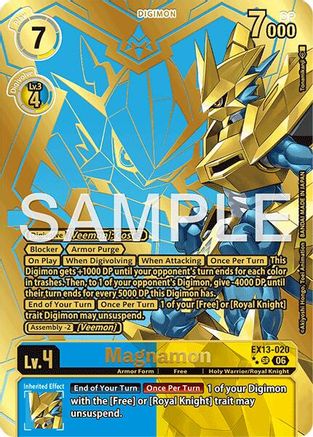 Magnamon (Rare Pull) (EX13-020) - Chivalrous XIII Foil