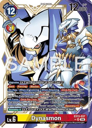 Dynasmon (Alternate Art) (EX13-037) - Chivalrous XIII Foil