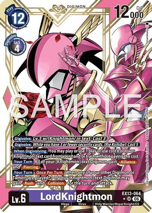 LordKnightmon (Alternate Art) (EX13-064) - Chivalrous XIII Foil